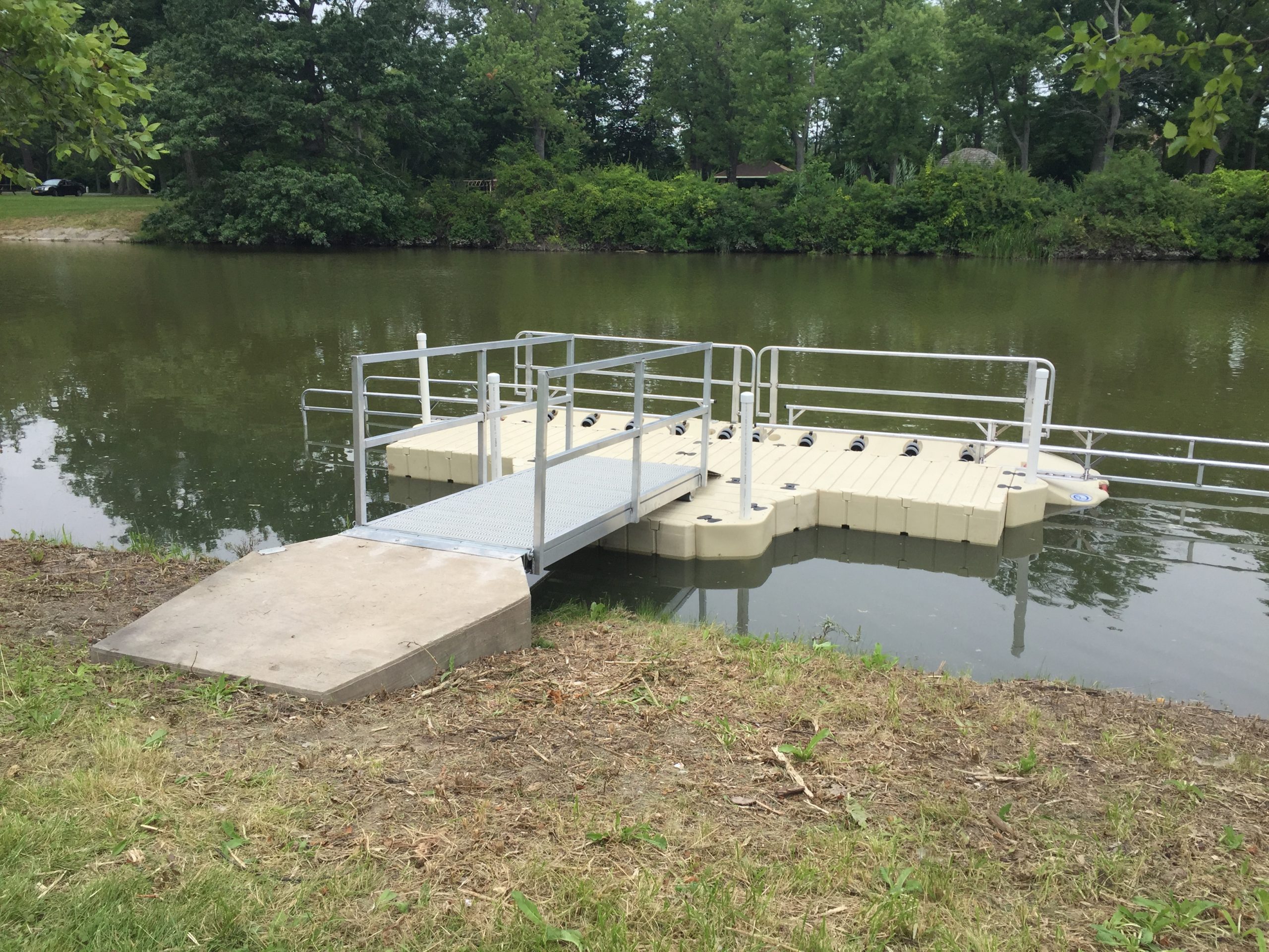 MN Boardwalks manufactures Floating Fishing Pier Docks and